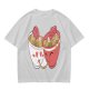 Olive T-Shirt With Cute Ramen Cups In Love Graphic