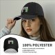 Black baseball cap with 'Humans Are A Virus' alien unicorn graphic