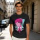 Olive T-shirt with Hisoka Anime Character and Ace of Hearts Print