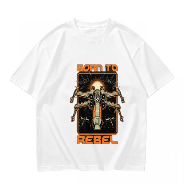 Born To Rebel X-Wing Starfighter Graphic T-Shirt