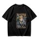 Olive t-shirt with The Cartridge of Time elf character print