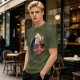 Spirited Away Characters Printed Olive T-Shirt