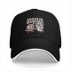 Black baseball cap with sushi and banshees graphic design