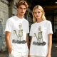 Olive Skeleton Holding Coffee Mug In Water Graphic T-Shirt
