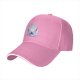 Black Baseball Cap With Anime Themed Graphic Print