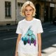 Olive T-Shirt With Spirited Away Dragon Silhouette Artwork