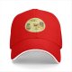 Black Baseball Cap With Pizza Club Pineapple Slice Graphic