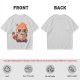 Olive T-Shirt with Cute Red Panda Reading Book Graphic