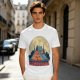 Capybara Camping Tent Full Moon Graphic T-Shirt
