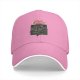 Black Baseball Cap With Vikings And Dragons Graphic Print
