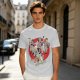 Olive T-shirt with Ghostbusters parody female character graphic print