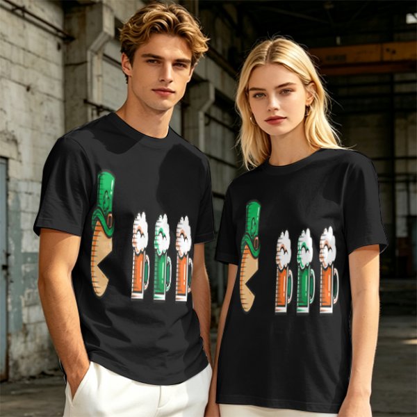 St Patricks Day Leprechaun Hat Beer Mug Graphic T-Shirt