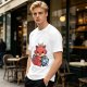 Cute Red Dragon Holding D20 Dice Graphic T-Shirt