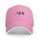 Black Baseball Cap With Studio Ghibli Character Silhouette Print