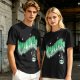 Olive Green Graphic T-Shirt with Wizomania Wizard Print