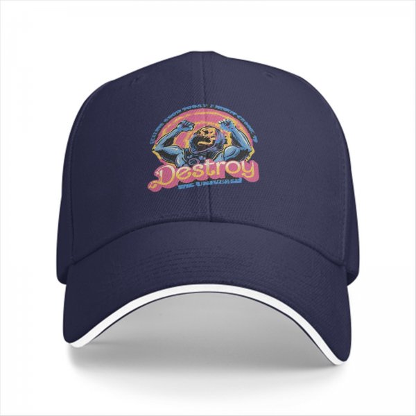 Black baseball cap with Skeletor 'Destroy the Universe' graphic