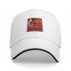Black Baseball Cap With Vintage Wine Lady Graphic Print