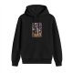 Black Hoodie With Fantasy Villain Graphic Print
