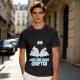 Olive T-Shirt with Black Cat Reading Book 'Just One More Chapter' Print
