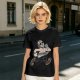 Olive T-Shirt with Cartoon Jason Voorhees Graphic Print