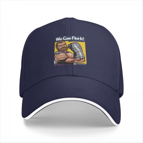 Black baseball cap with We Can Fist It muscular warrior graphic