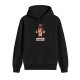 Black hoodie with angry cupid graphic and 'who you calling stoopid?' text