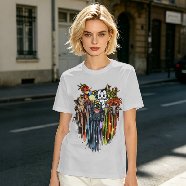 Olive T-Shirt With Cute How To Train Your Dragon Character Print