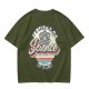 Olive T-Shirt With 'It's Like Magic Science But Real' Retro Print