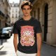 Olive T-Shirt with Cute Takoyaki Chef Graphic Print