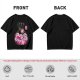 Olive T-Shirt With Cute Kirby Candy Bag Graphic
