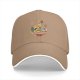 Black Baseball Cap with Ramen Bowl and Dragon Monster Graphic