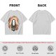 Spirited Away No-Face Graphic Tee with Cherry Blossoms and Lanterns