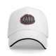Black baseball cap with dancing skeletons and 'Dance Your Problems Away' text