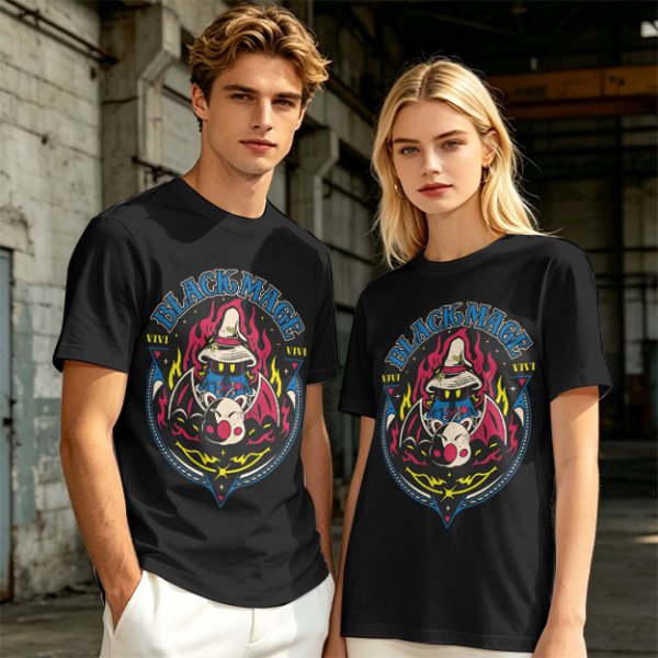 Black Mage Vivi Graphic Tee for Final Fantasy Fans