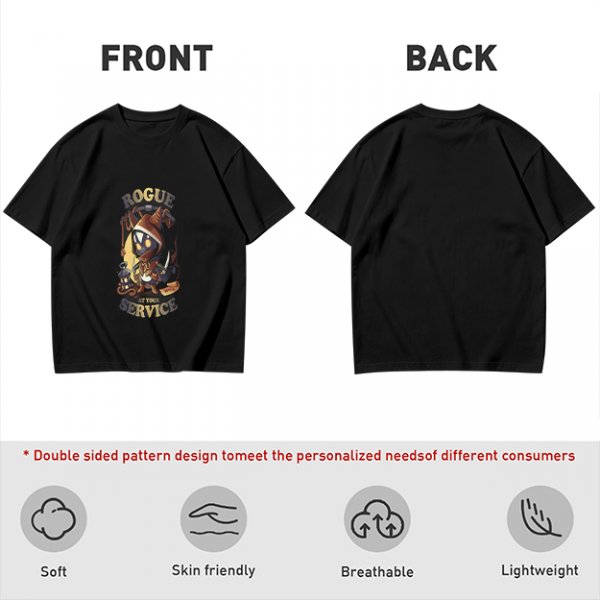 Rogue At Your Service Chibi Character Graphic T-Shirt