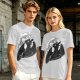 Olive T-Shirt Featuring Toothless Dragon Against Full Moon