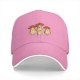 Black baseball cap with singing mushroom band graphic
