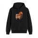 Black Hoodie With Michael's Garage Horror Artwork Print