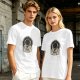 Olive Astronaut Coffee T-Shirt With Space Themed Graphic