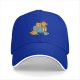 Black Baseball Cap With Cute Cat Book Coffee Graphic