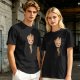 Olive Green T-Shirt with Smiling Baby Groot Graphic
