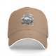 Black baseball cap with My Neighbor Totoro themed graphic print