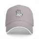 Black baseball cap with cartoon dog doctor graphic