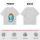 Olive T-shirt with Worn Burning Earth Graphic and 'Fine Thanks' Text