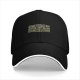 Black baseball cap with humorous 'some things are better left alone' text