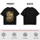 Olive T-Shirt with Fantasy Character Group Graphic Print