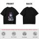 Olive T-shirt with Maleficent Glitch Art Print