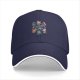 Black baseball cap with Dungeons & Cats fantasy cat characters print