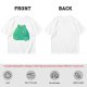 Olive Green T-Shirt With Cute Frog Holding Knife Graphic