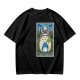 Olive T-shirt with My Neighbor Totoro Forest Spirit Tarot-style Print